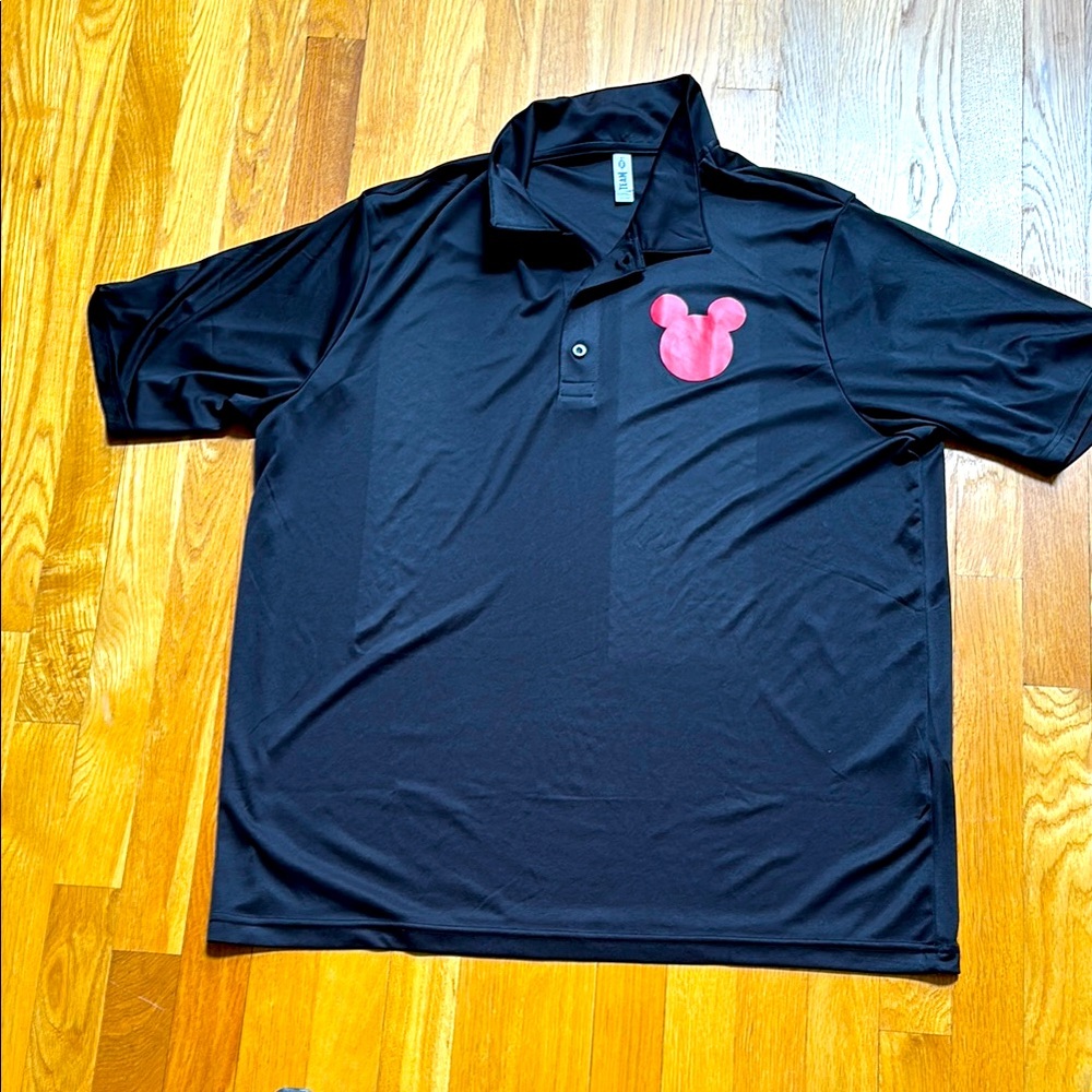 Team Black Polo with Red Logo